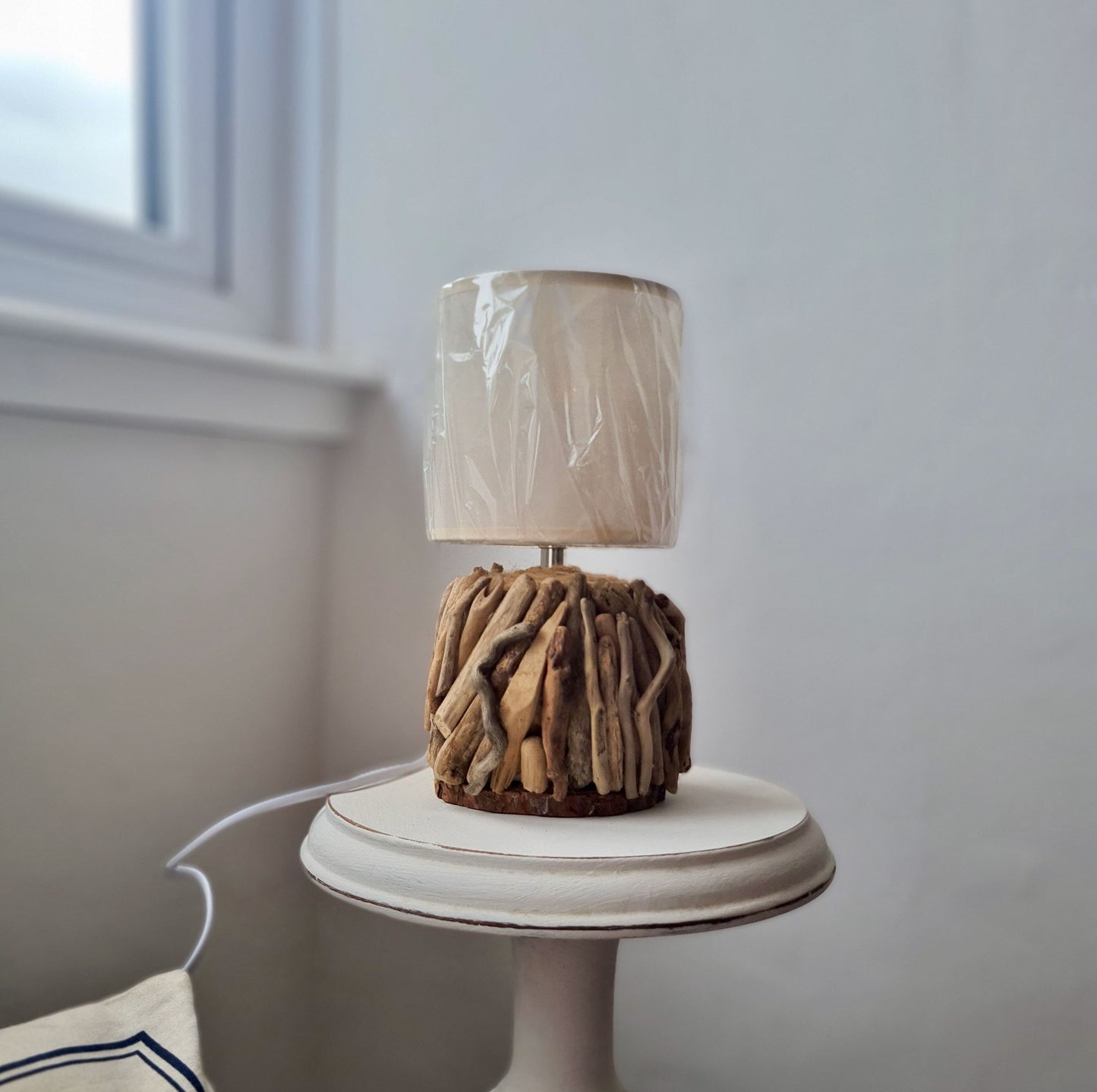 handmade driftwood lamp
