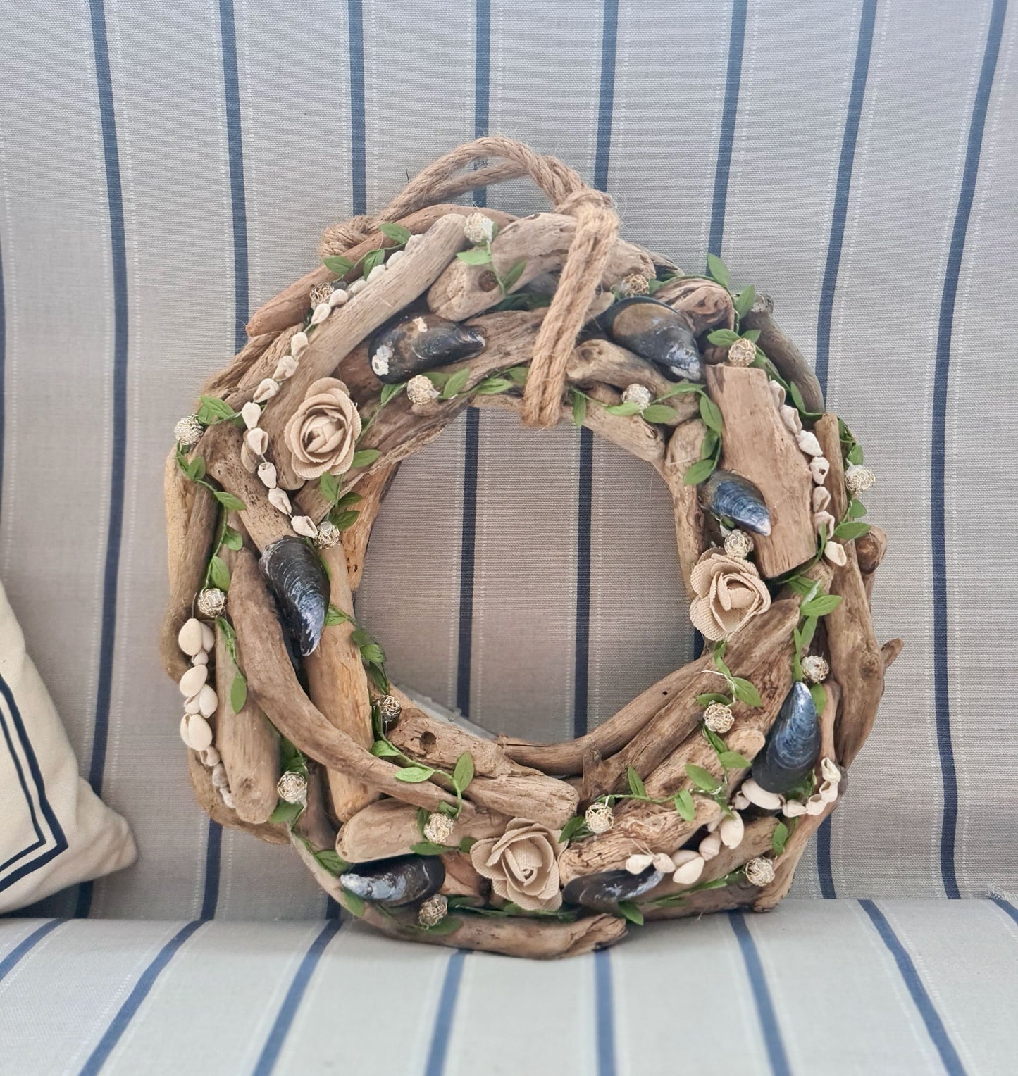 handmade driftwood wreath