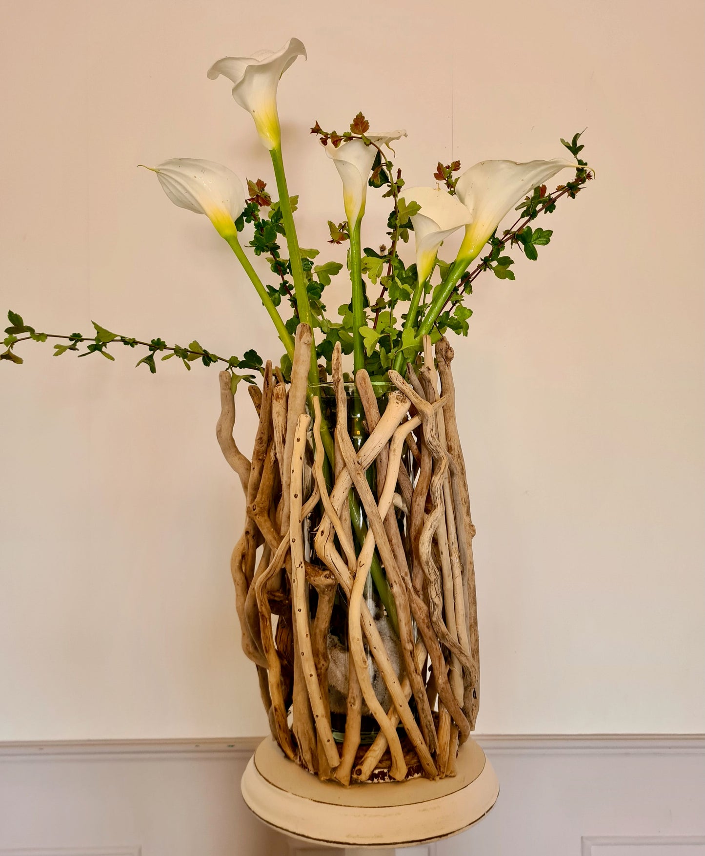 large driftwood vase handmade