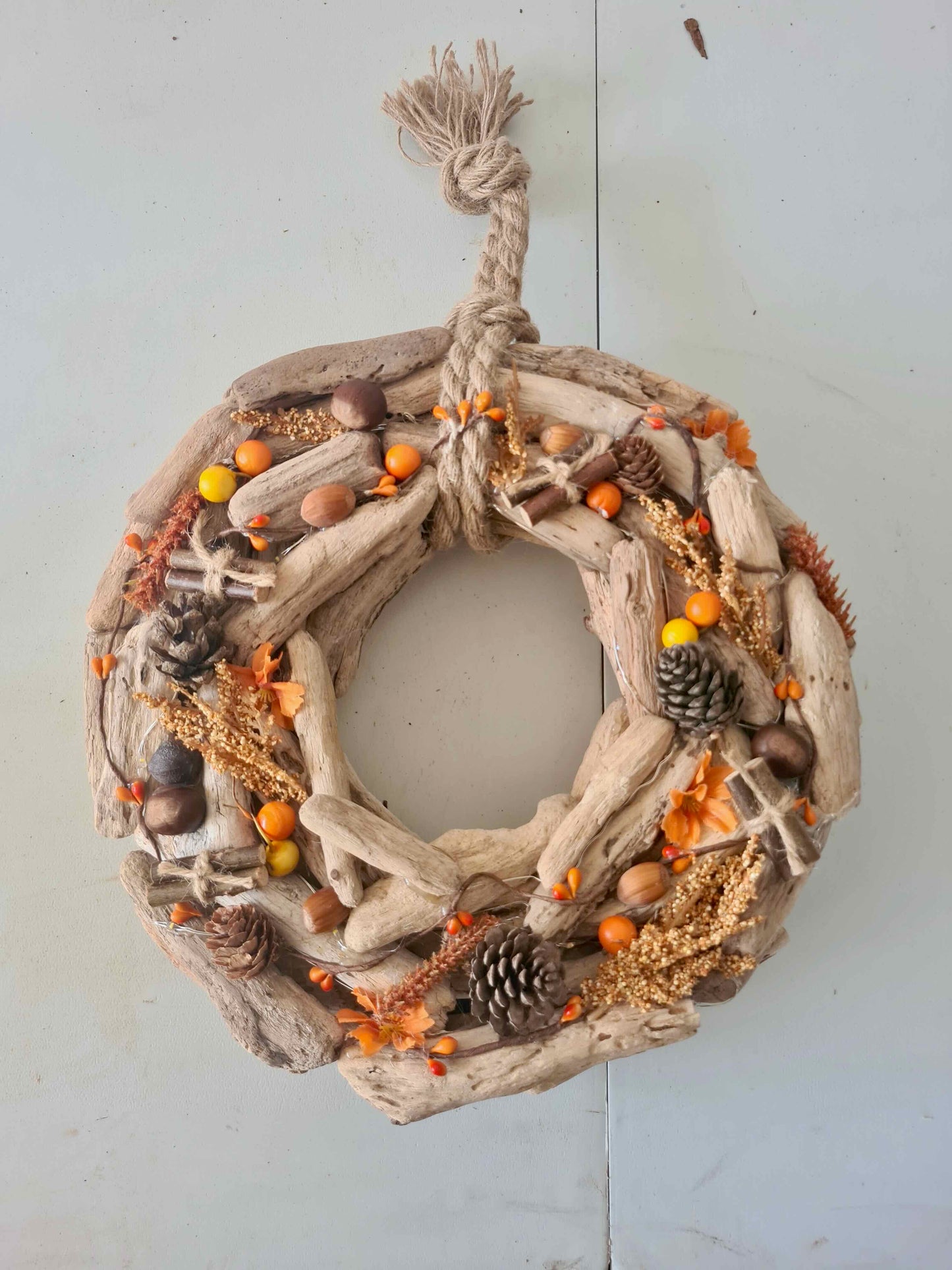 handmade driftwood wreath