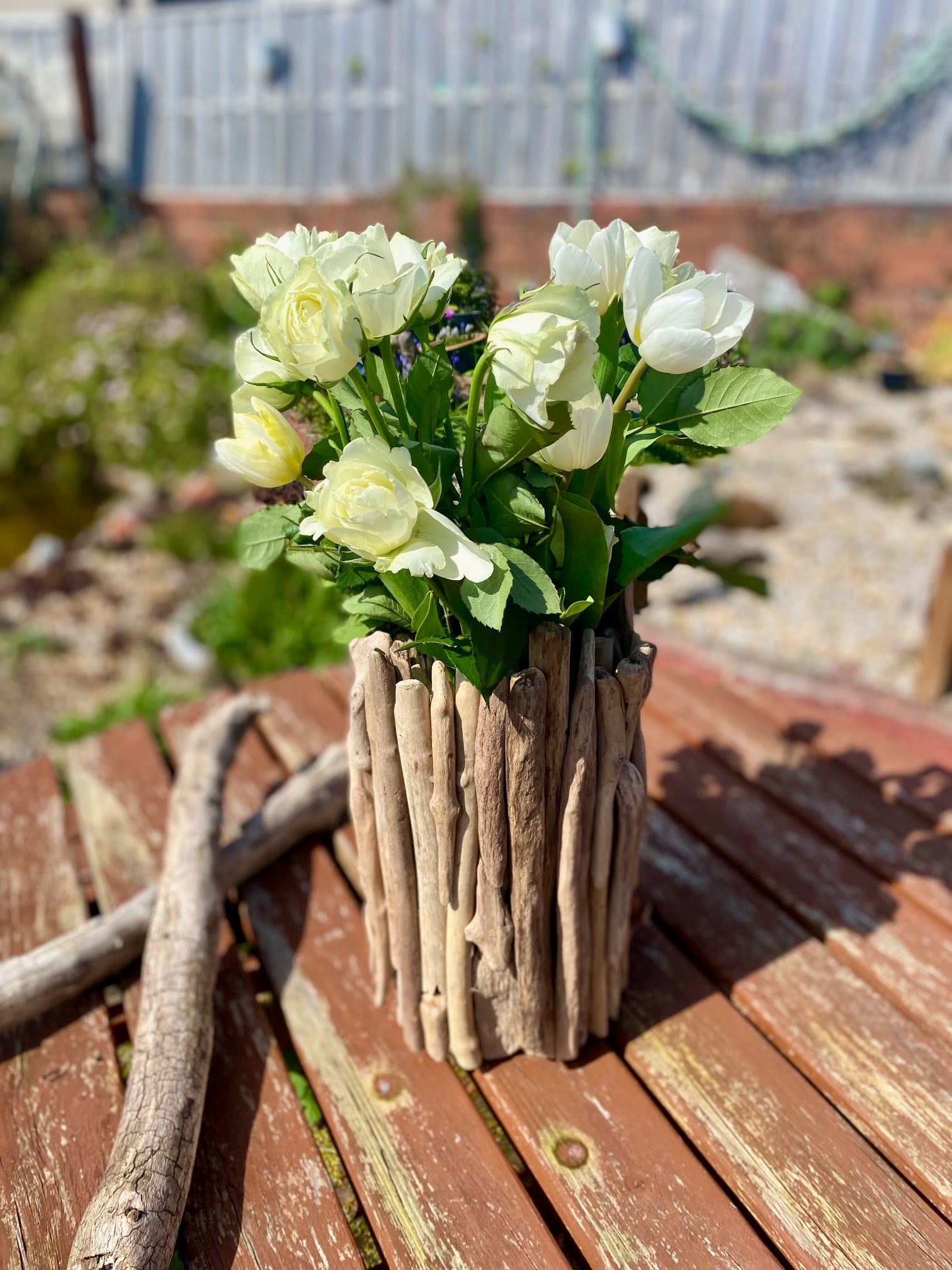 Driftwood vase