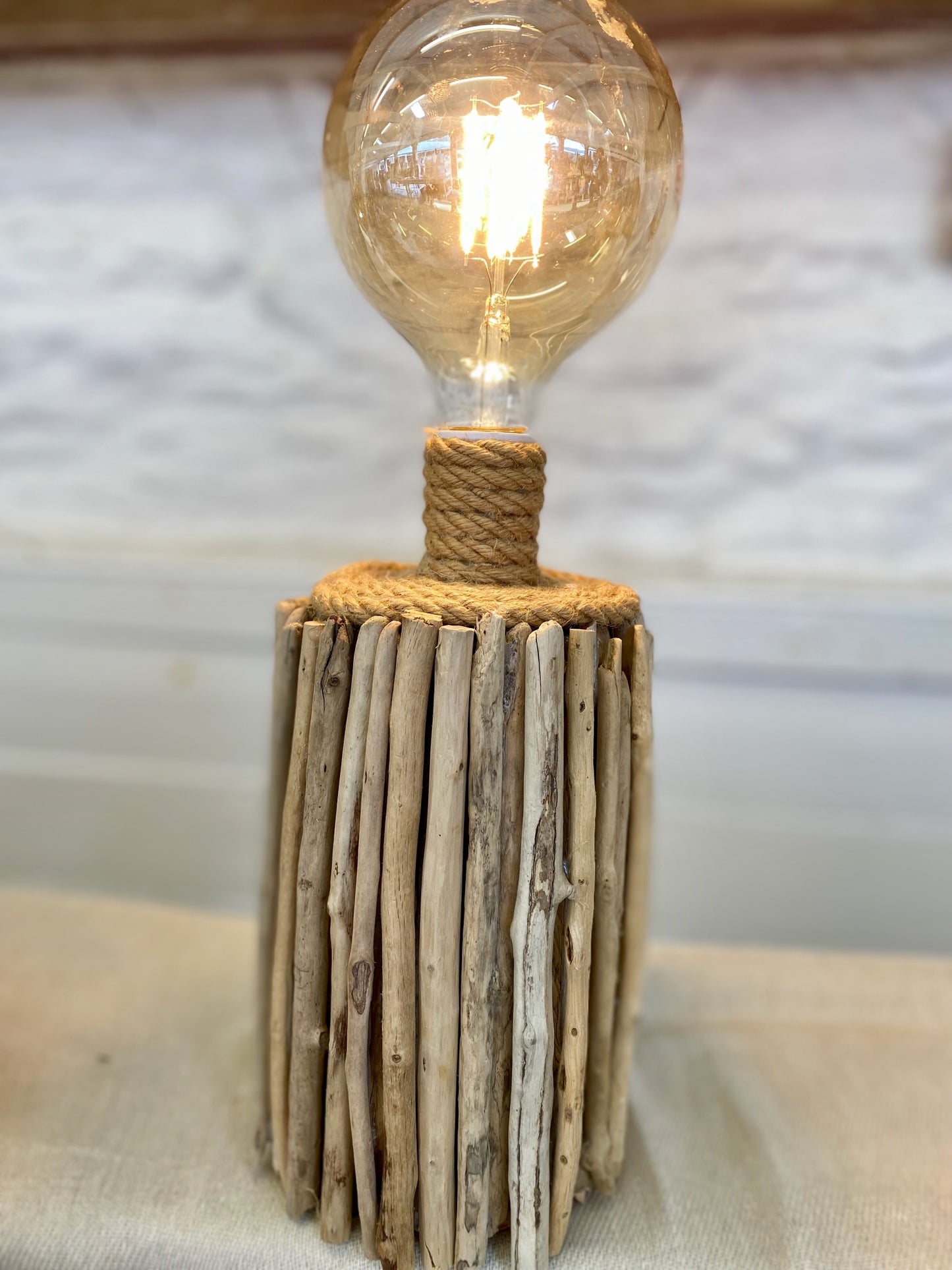 Rustic Driftwood Lamp