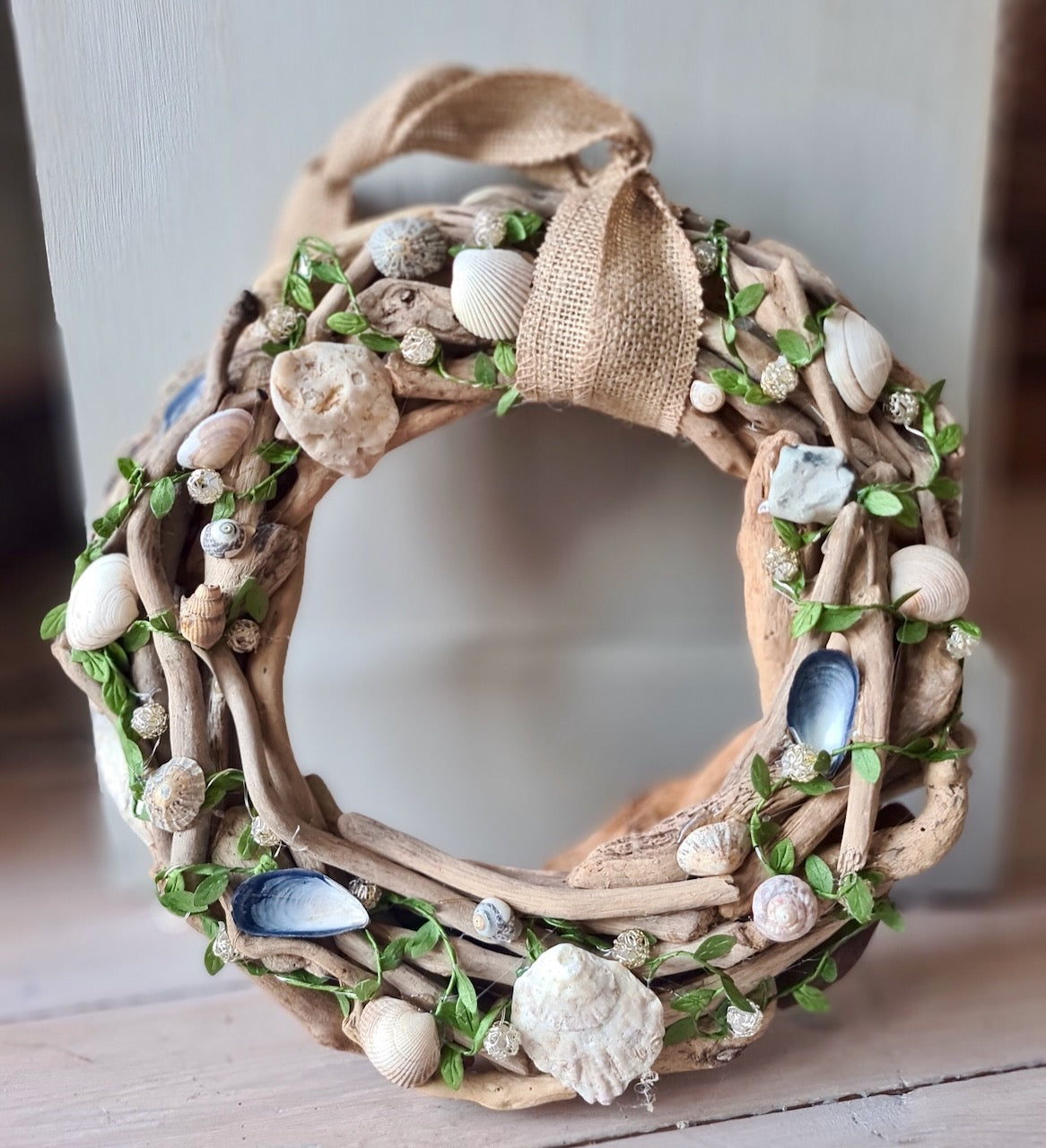 handmade driftwood wreath